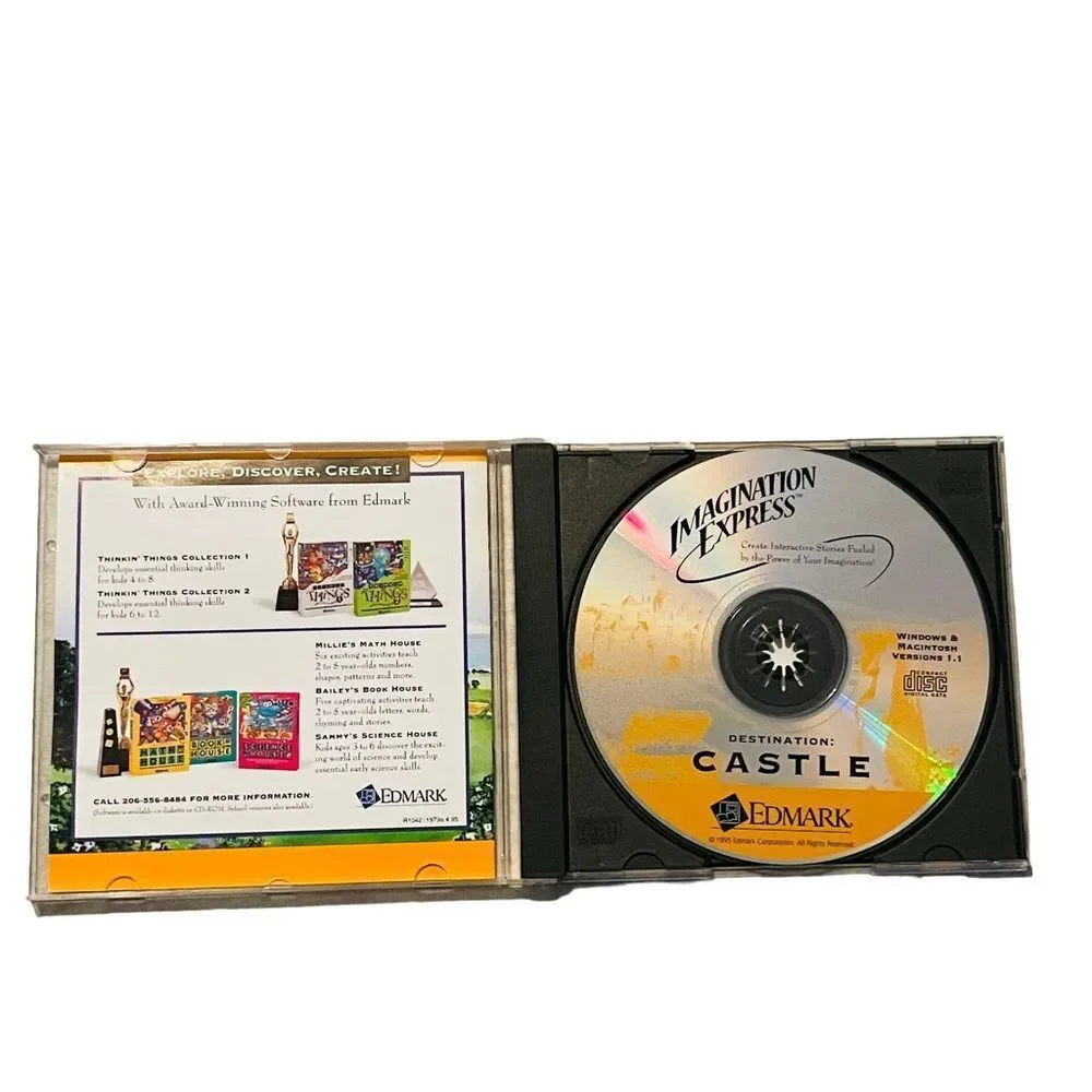 Set of 4 Edmark Imagination Express Interactive Learning CD-ROMs